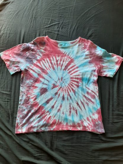 T-Shirt Red/Blue swirl